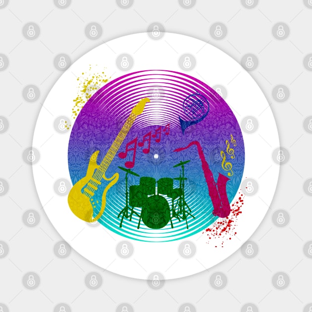 Musical Instruments Magnet by Yajna Elements